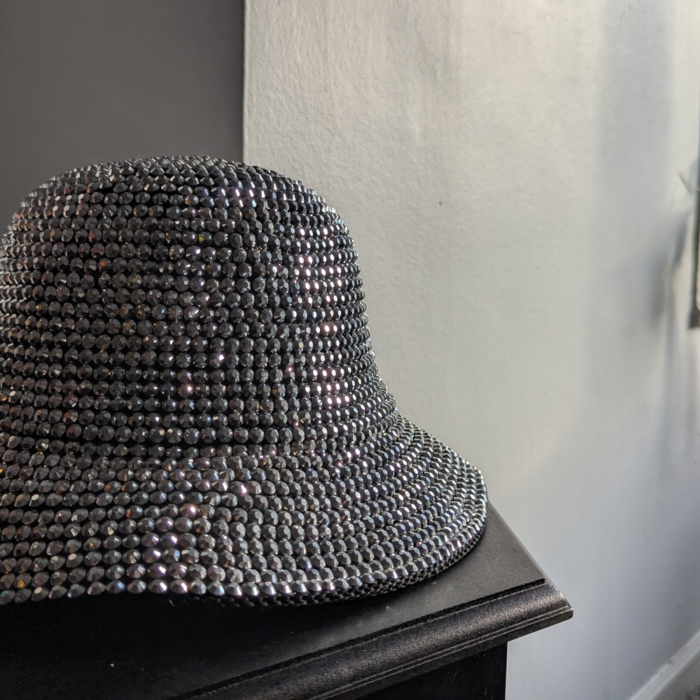 Go Everywhere & Sparkle & Shine With Silver Stone Studs Bucket Hat! - Picture 7 of 9